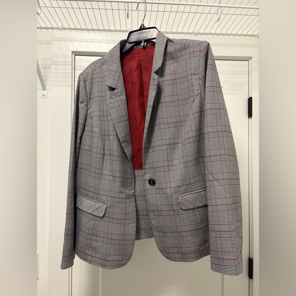 Zac & Rachel Plaid Blazer